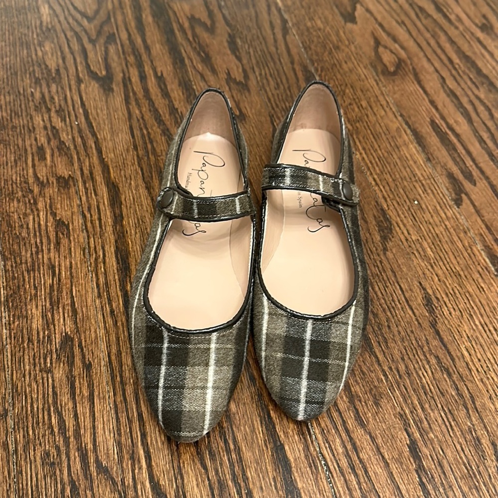 Papanatas plaid Mary Janes